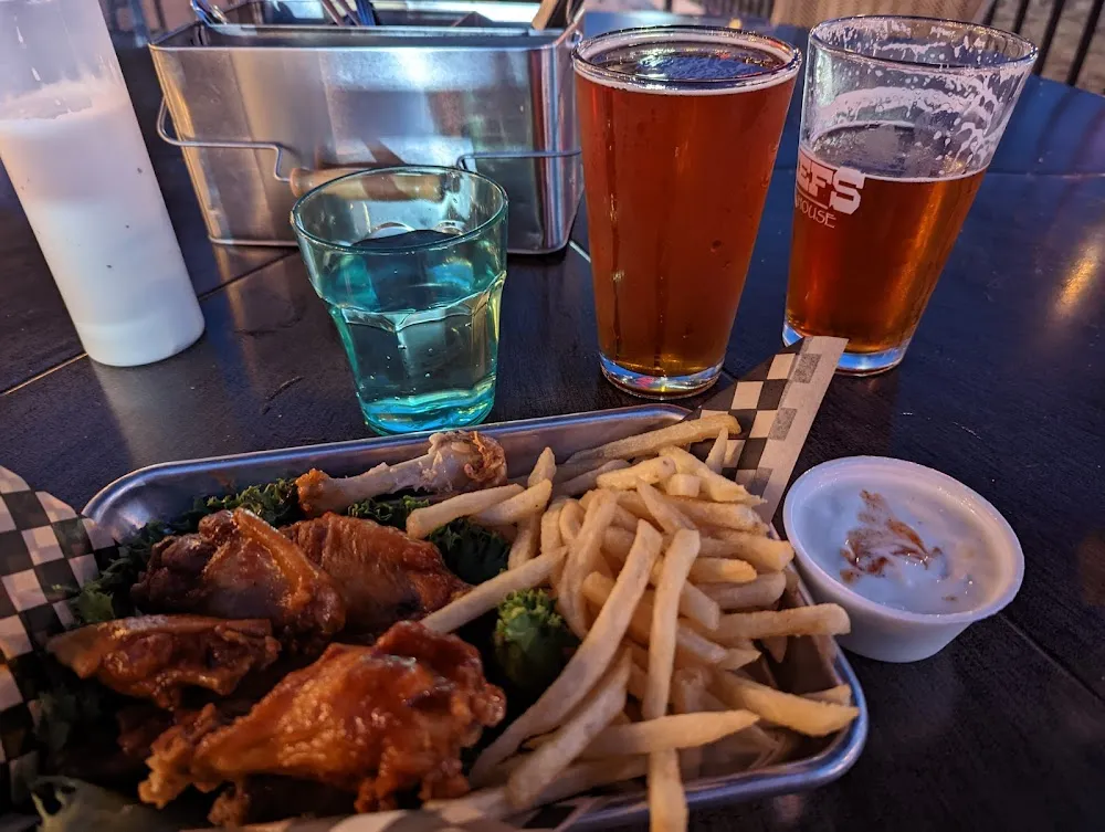 Chicken Wings with Fries